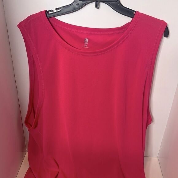 New ID IDEOLOGY Men's Birdseye Training Tank firey pink Medium - Picture 4 of 5